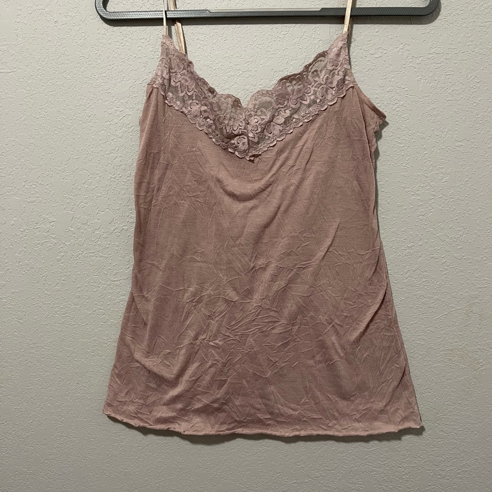 🐙Vol.1 Brown with Lace Cami Tank